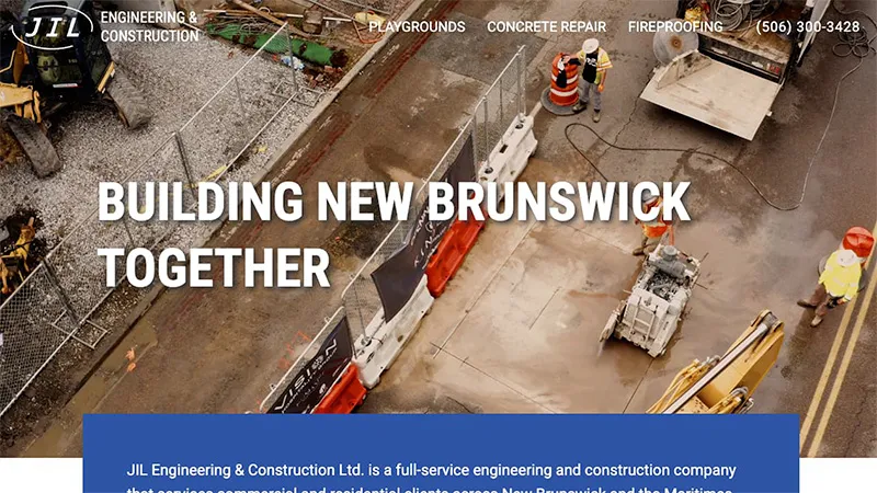 Image for JIL Engineering's portfolio website