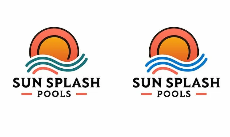 SunSplash Pools AI generated logo